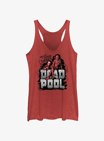 Marvel Deadpool & Wolverine Looks Like A Plucked Turkey Womens Tank Top