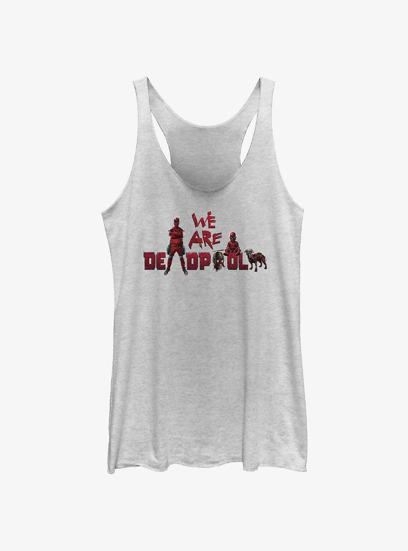 Marvel Deadpool & Wolverine Kidpool Babypool And Dogpool Womens Tank Top