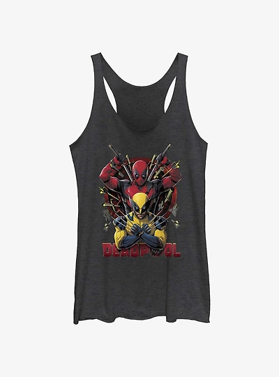 Marvel Deadpool & Wolverine Out Of Danger Womens Tank Top