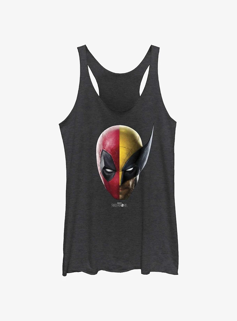 Marvel Deadpool & Wolverine Half Portrait Womens Tank Top