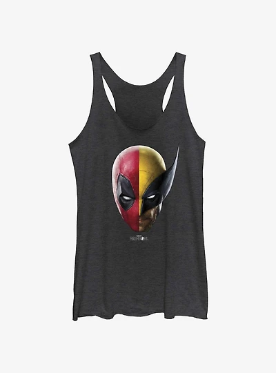 Marvel Deadpool & Wolverine Half Portrait Womens Tank Top