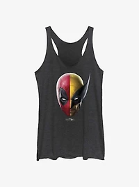 Marvel Deadpool & Wolverine Half Portrait Womens Tank Top