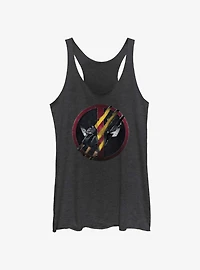 Marvel Deadpool & Wolverine Clawing Through Womens Tank Top