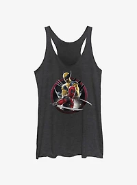 Marvel Deadpool & Wolverine Duo Badge Womens Tank Top