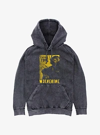 Marvel Deadpool & Wolverine Poster Encore Time Mineral Wash Hoodie