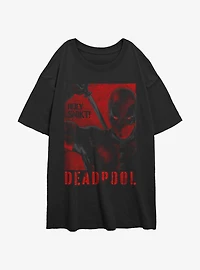 Marvel Deadpool & Wolverine Poster SNIKT Womens Oversized T-Shirt Box Lunch Web Exclusive