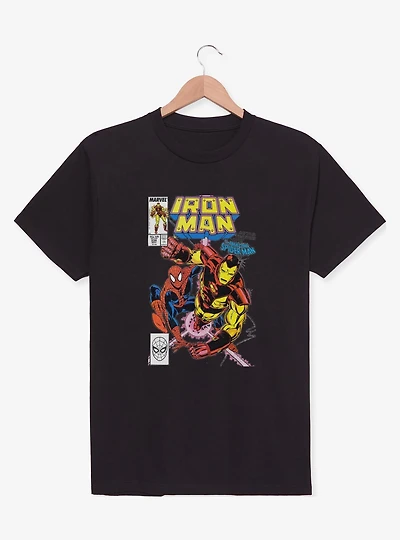 Marvel Avengers Battle Up Iron Man and Spider-Man T-Shirt