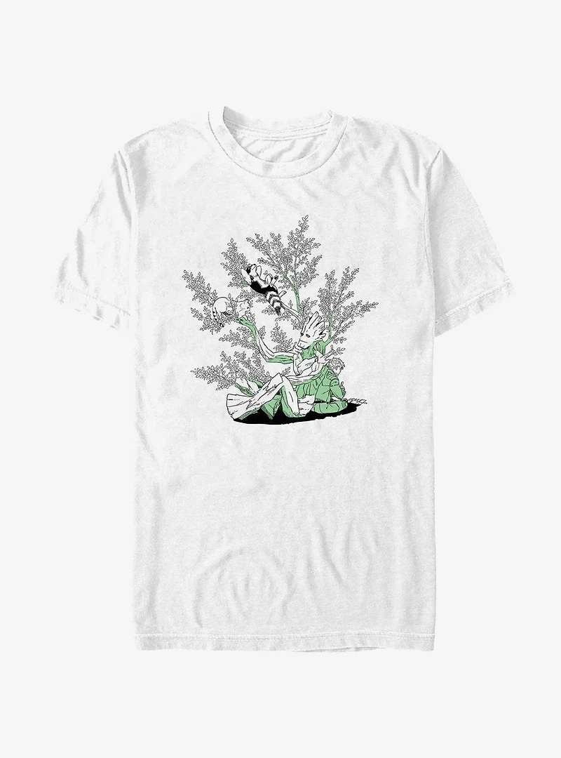 Marvel Guardians of the Galaxy Groot Meow T-Shirt