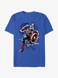 Marvel Captain America Half Toned Captain?T-Shirt