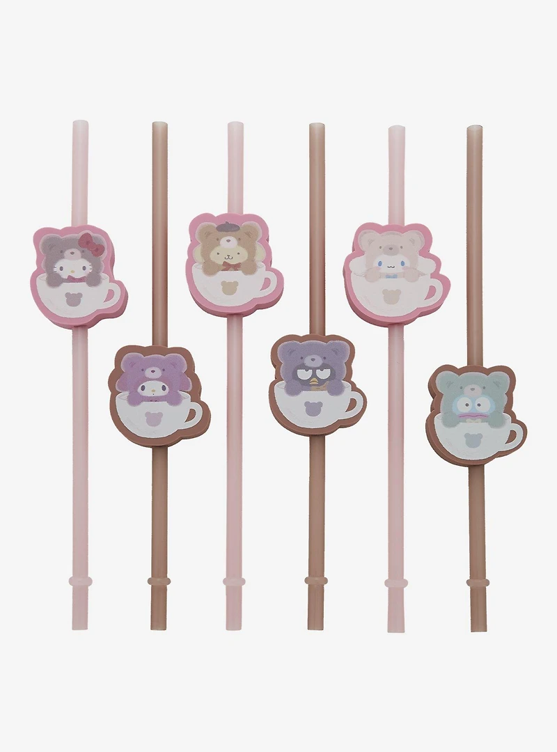 Sanrio Hello Kitty and Friends Latte Bears Blind Assorted Straw with Charm - BoxLunch Exclusive