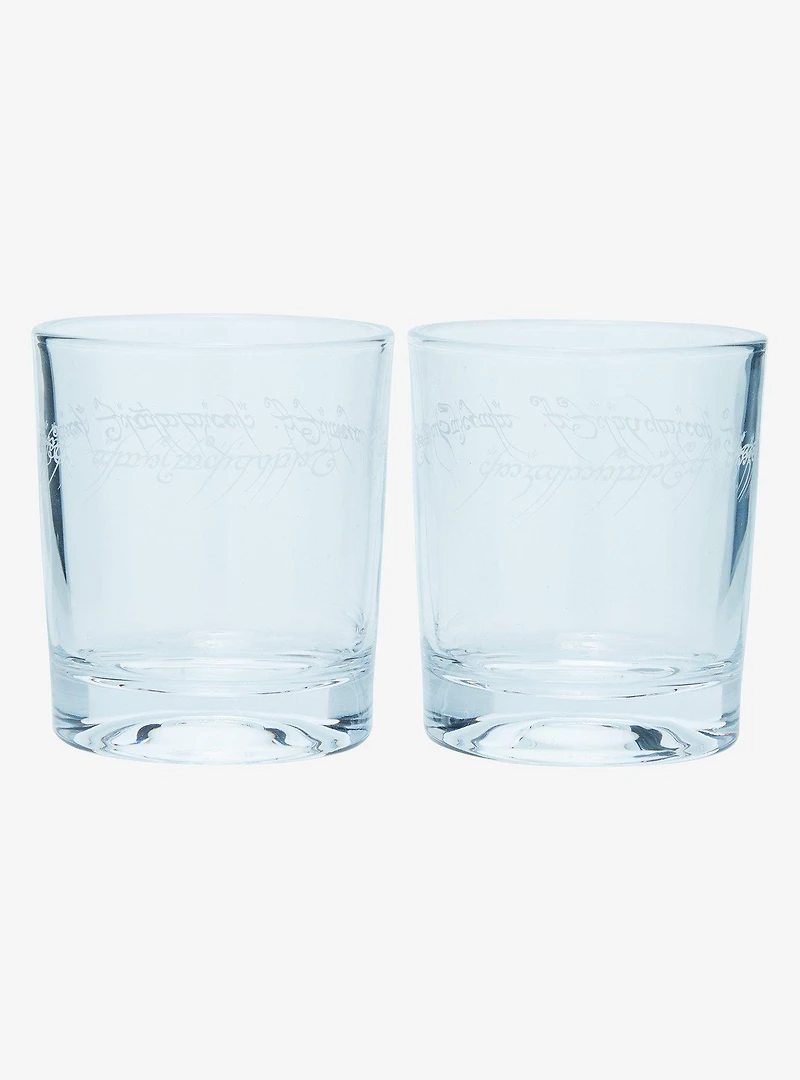 Lord of the Rings One Ring Engraved Glass Set