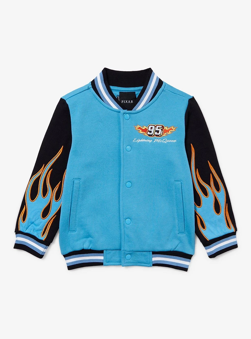 Disney Pixar Cars Lightning McQueen Dinoco Toddler Varsity Jacket - BoxLunch Exclusive