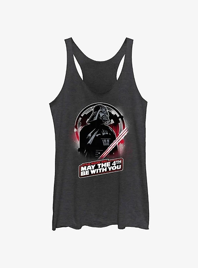 Star Wars May Vader Be With You Womens Tank Top