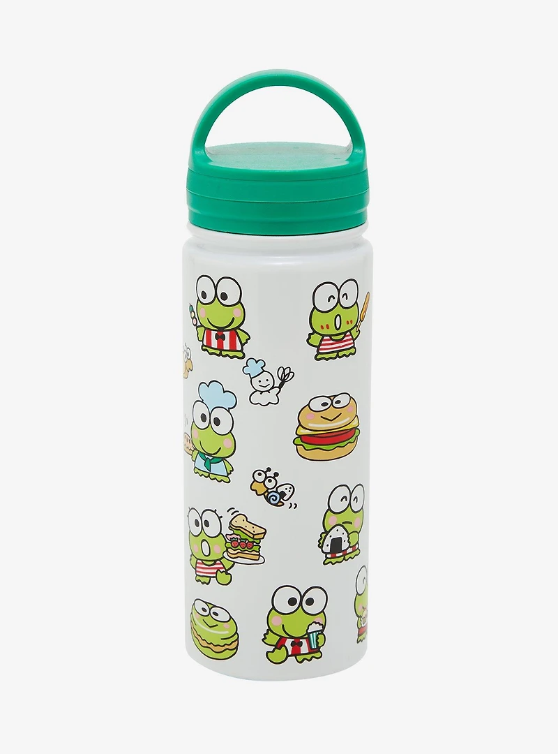 Sanrio Keroppi Snacks Loop Lid Water Bottle