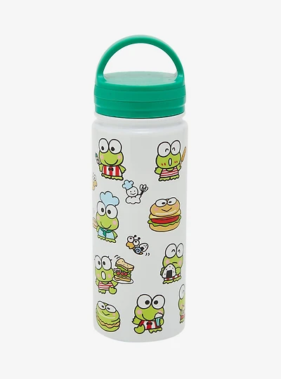 Sanrio Keroppi Snacks Loop Lid Water Bottle