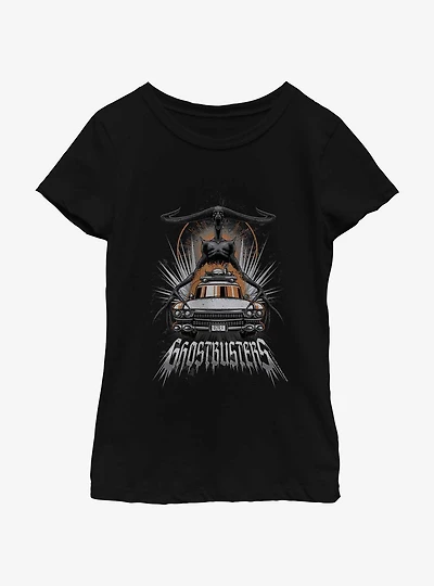Ghostbusters Tall Dark and Horny at 12 o'clock Youth Girls T-Shirt
