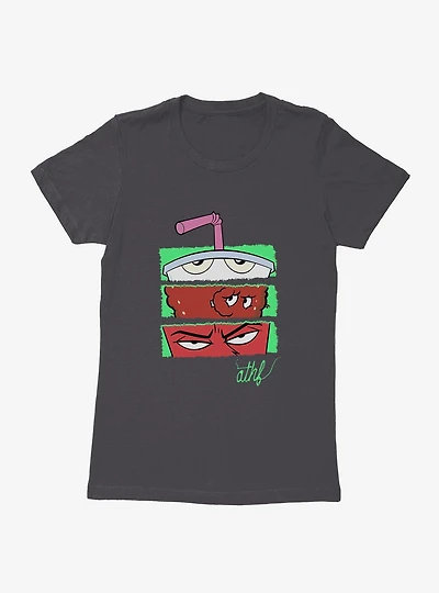 Aqua Teen Hunger Force Match 3 Face Tiles Womens T-Shirt