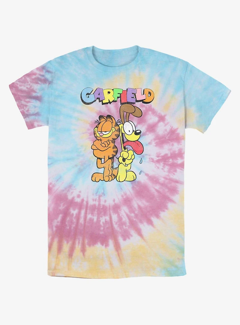 Garfield Best Buds & Odie Tie-Dye T-Shirt
