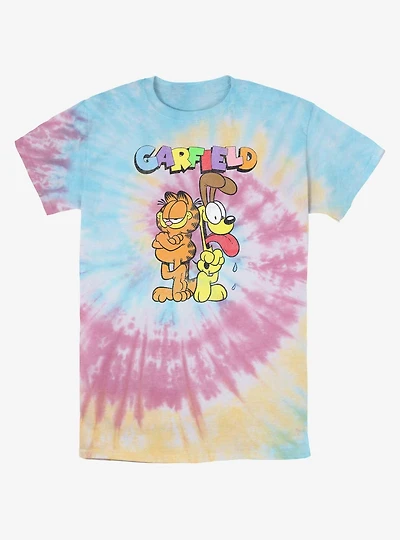 Garfield Best Buds & Odie Tie-Dye T-Shirt