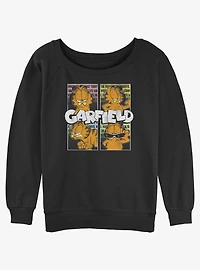 Garfield Street Cat Womens Slouchy Sweatshirt