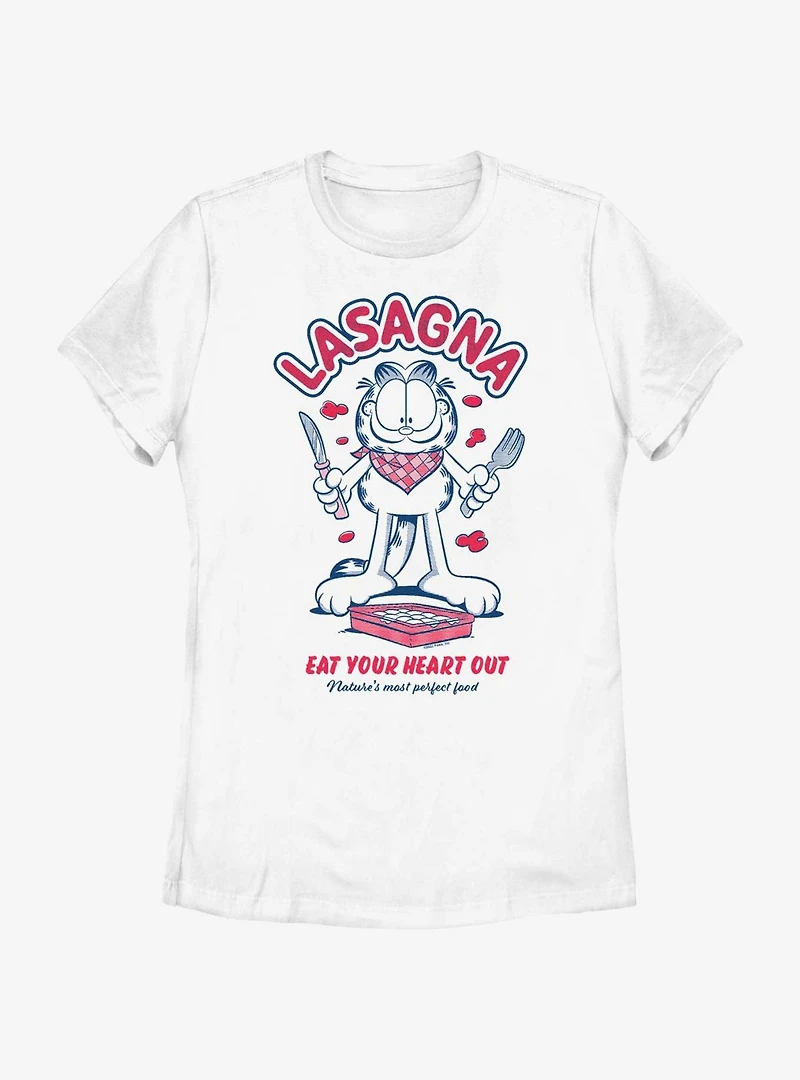 Garfield Lasagna Nature's Perfect Food Womens T-Shirt