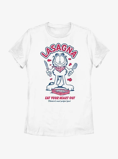 Garfield Lasagna Nature's Perfect Food Womens T-Shirt