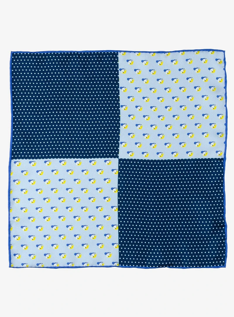 Disney Donald Duck Blue Pocket Square