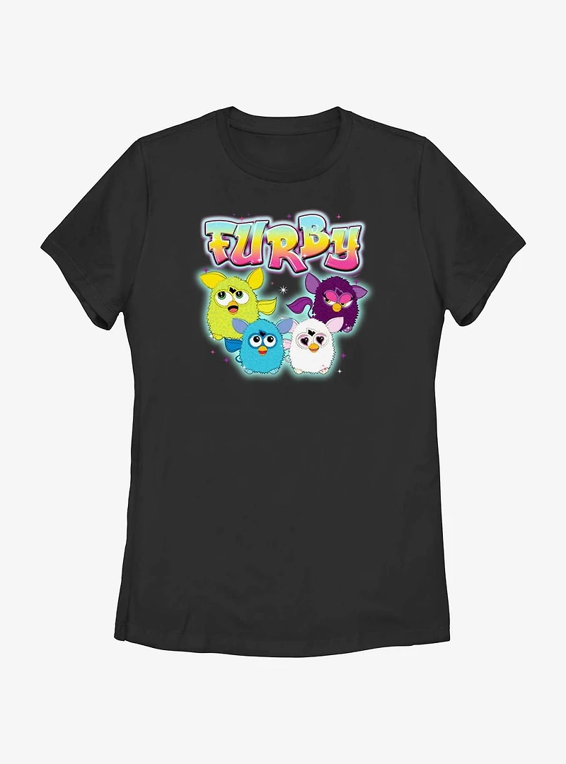 Furby Gang of Fur Womens T-Shirt