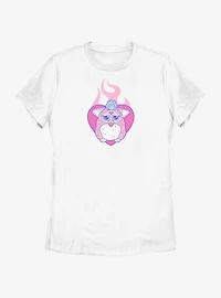 Furby Fire Heart Womens T-Shirt