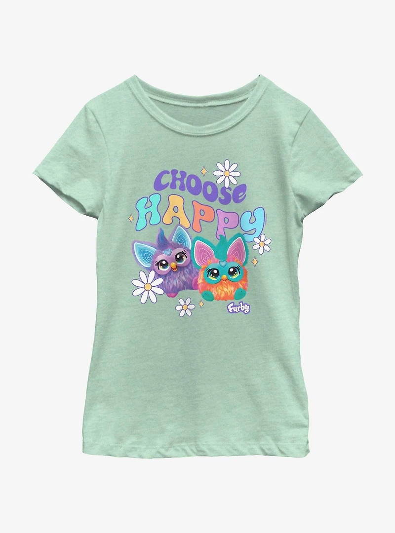 Furby Choose Happy Girls Youth T-Shirt