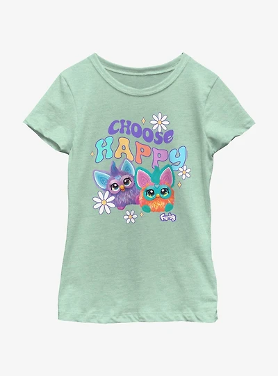 Furby Choose Happy Girls Youth T-Shirt