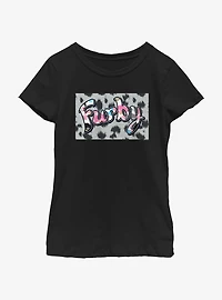 Furby Spotted Fur Logo Girls Youth T-Shirt