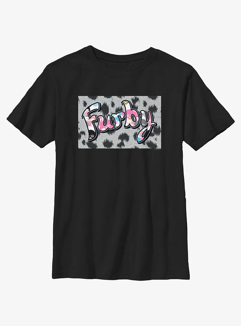 Furby Spotted Fur Logo Youth T-Shirt