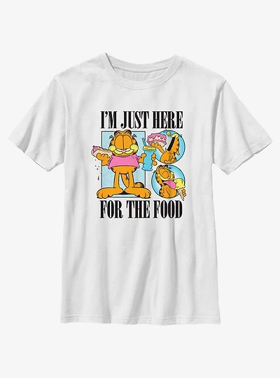 Garfield Here For Food Youth T-Shirt