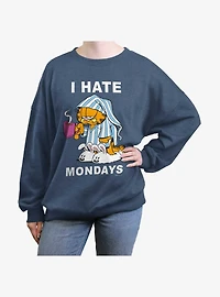 Garfield I Hate Mondays Womens Oversized Sweatshirt