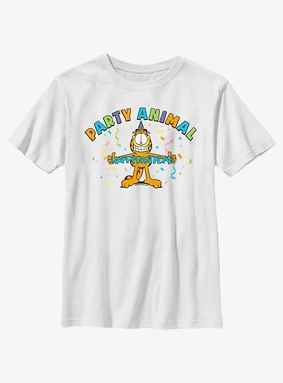 Garfield Birthday Party Animal Youth T-Shirt