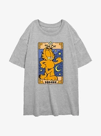 Garfield The Cat Tarot Womens Oversized T-Shirt