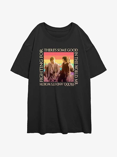 The Lord Of Rings Rainbow There's Some Good Oversized T-Shirt