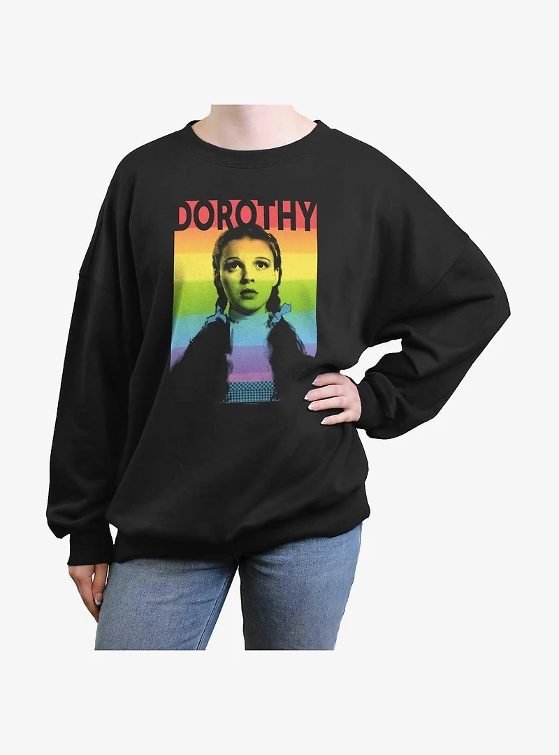 Wizard Of Oz Dorothy Rainbow Oversized Sweatshirt