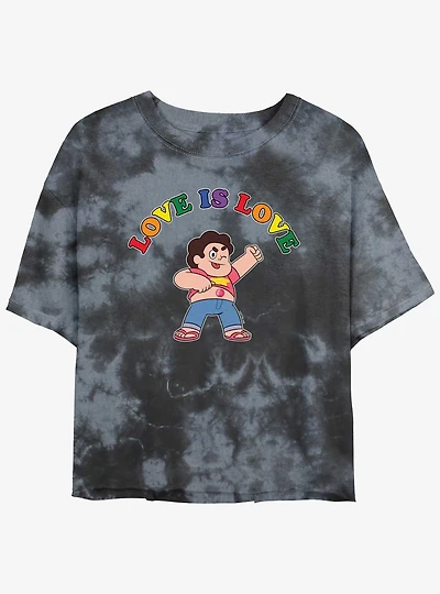 Steven Universe Love Is Tie-Dye Crop T-Shirt