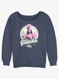 Wizard Of Oz Rainbow Glinda Slouchy Sweatshirt