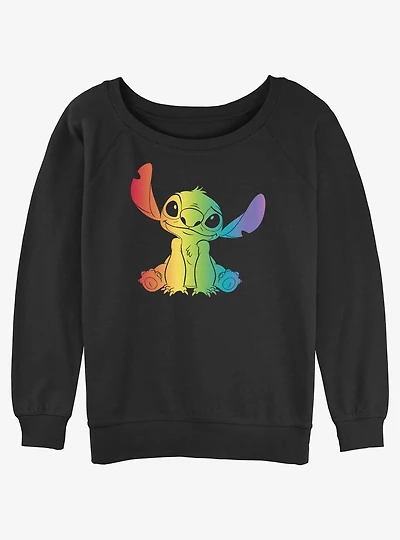 Disney Lilo & Stitch Pride Fill Slouchy Sweatshirt