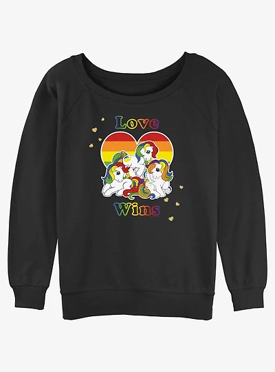 My Little Pony Love Wins Slouchy Sweatshirt