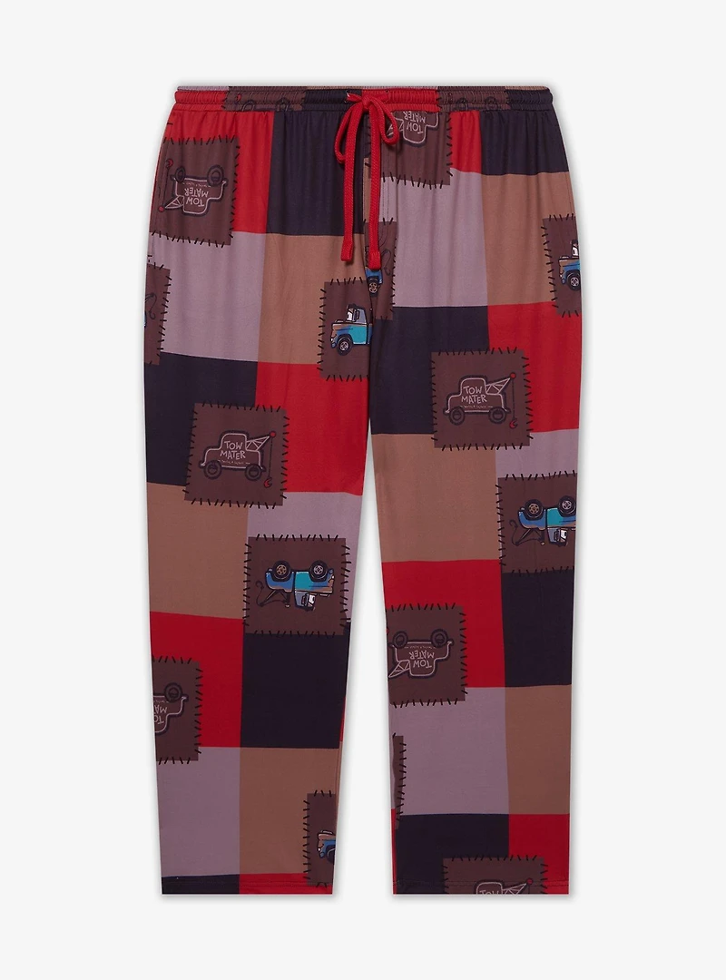 Disney Pixar Cars Tow Mater Patchwork Women's Plus Sleep Pants — BoxLunch Exclusive