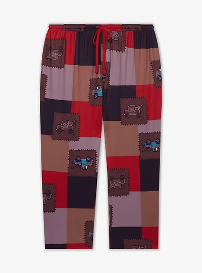 Disney Pixar Cars Tow Mater Patchwork Women's Plus Sleep Pants — BoxLunch Exclusive