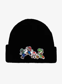 Nintendo Super Mario Bros. Characters Running Knit Beanie - BoxLunch Exclusive