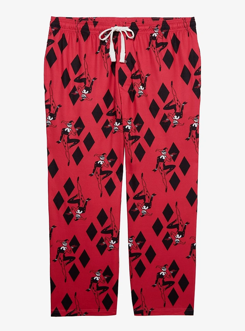 DC Comics Batman Harley Quinn Diamond Allover Print Women's Plus Sleep Pants — BoxLunch Exclusive