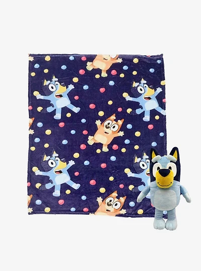 Bluey Hooray Silk Touch Blanket with Hugger