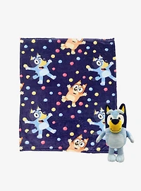 Bluey Hooray Silk Touch Blanket with Hugger
