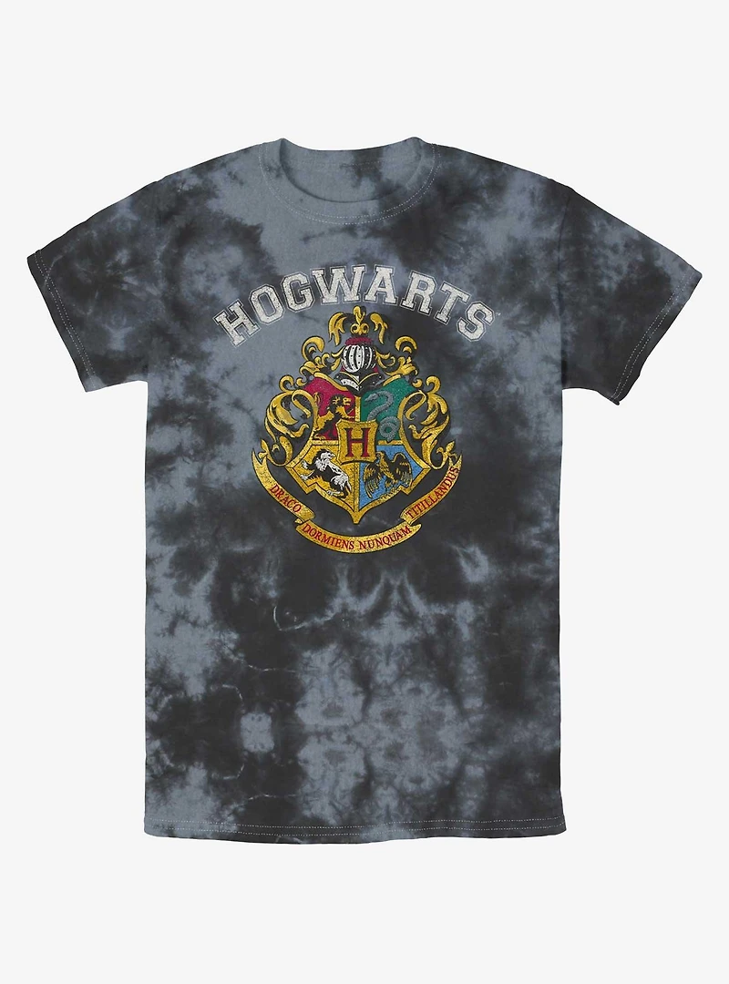 Harry Potter Hogwarts Logo Tie-Dye T-Shirt